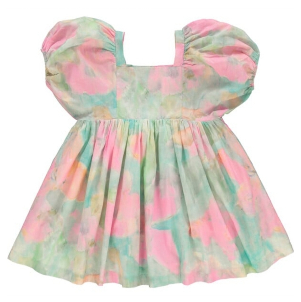 Pastel Tie-Dye Kids Dress